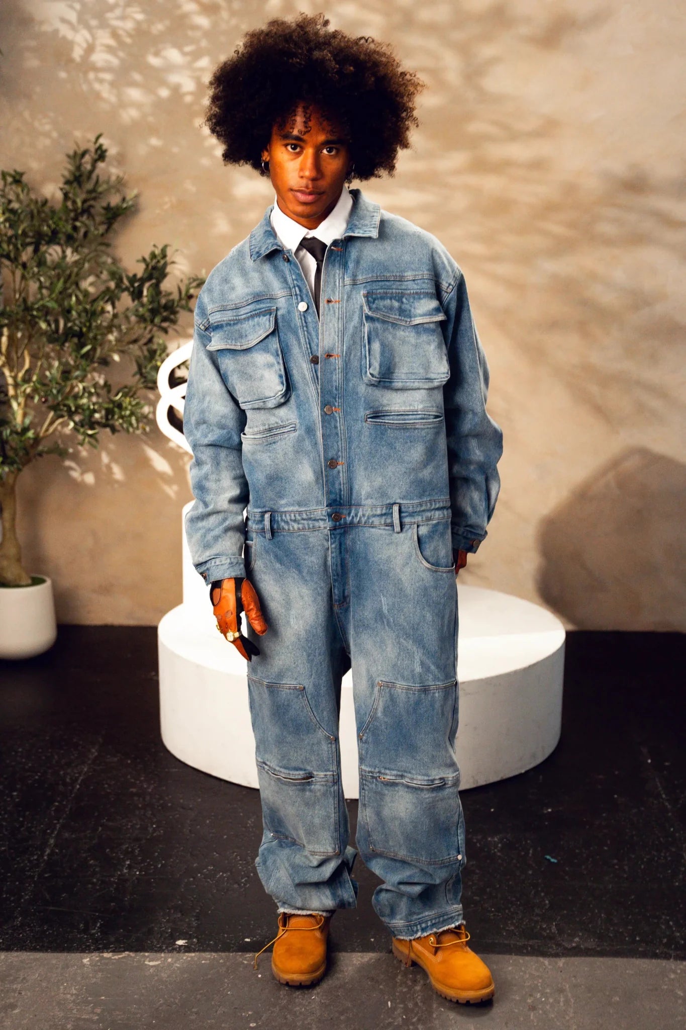 Le Maison Work Suit — Washed Indigo