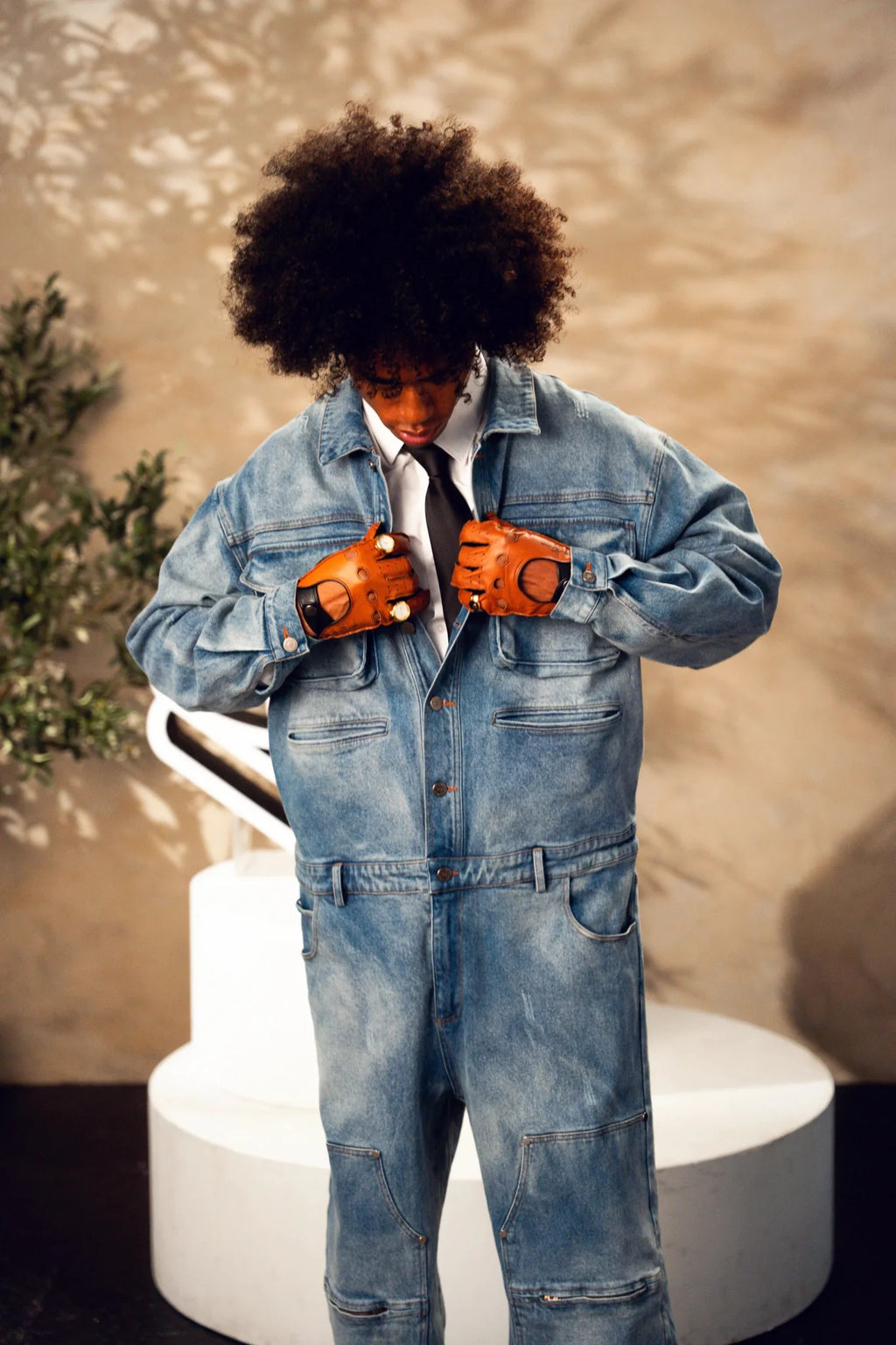 Le Maison Work Suit — Washed Indigo