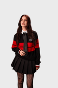 Noir & Rouge Rugby Polo — Paris Match Edition