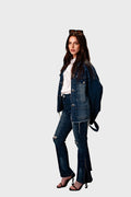 Rivière Indigo Clasp Jacket — Rhinestone Edition