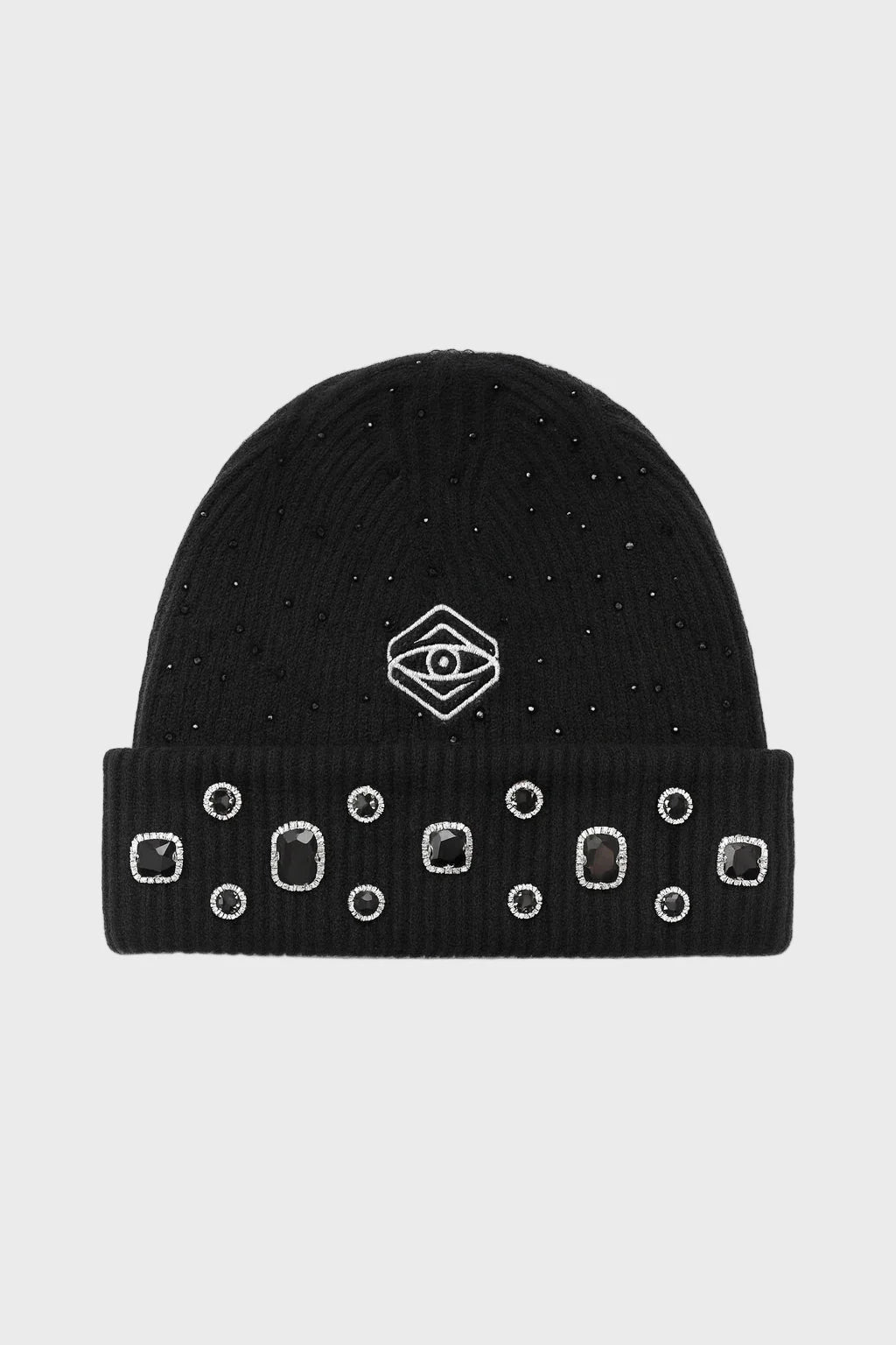 Starfall Rhinestone Beanies — Noir & Chocolate