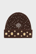 Starfall Rhinestone Beanies — Noir & Chocolate