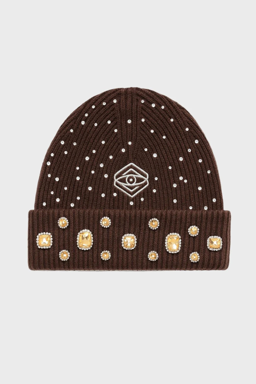 Starfall Rhinestone Beanies — Noir & Chocolate