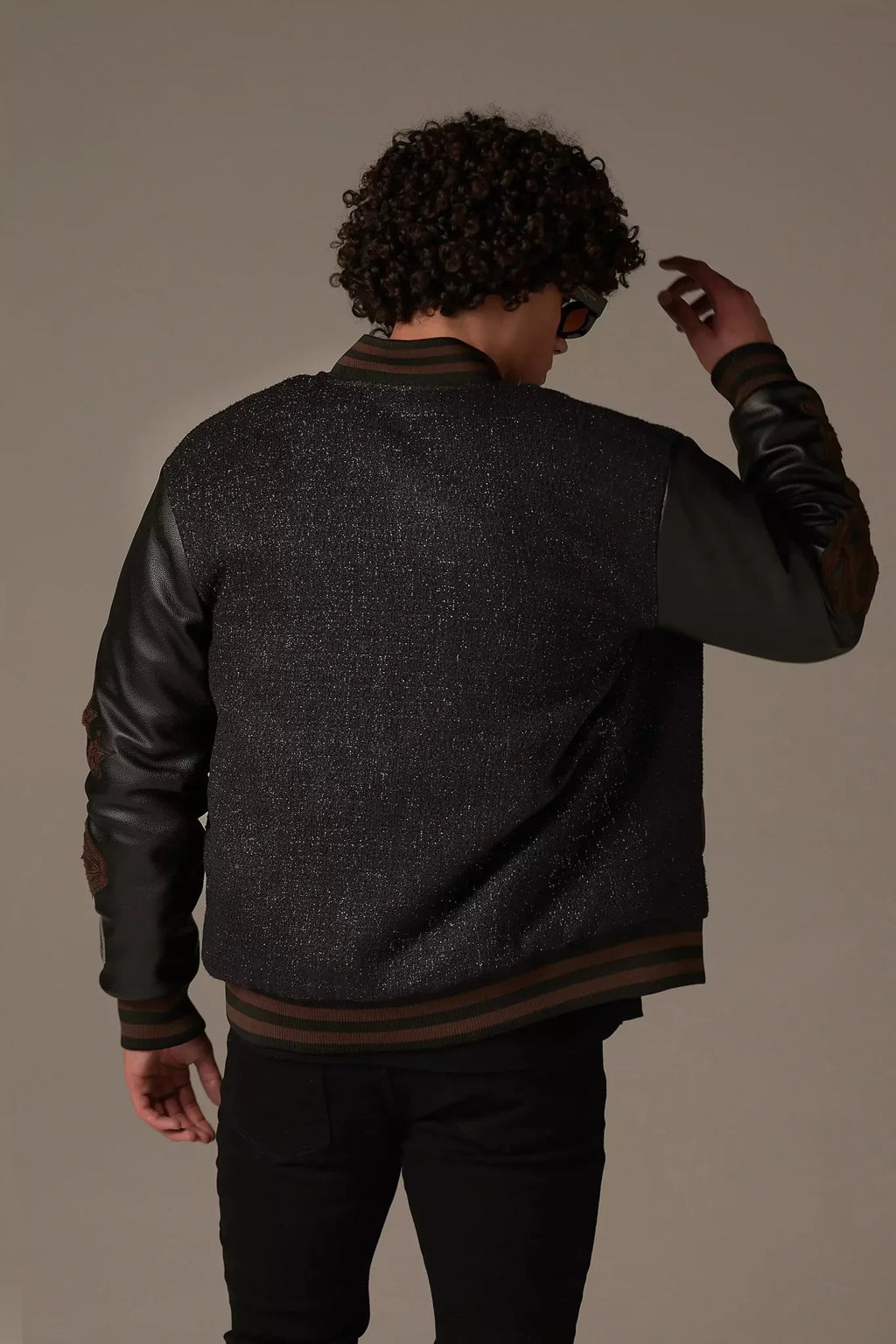 Varsity Noire Letterman