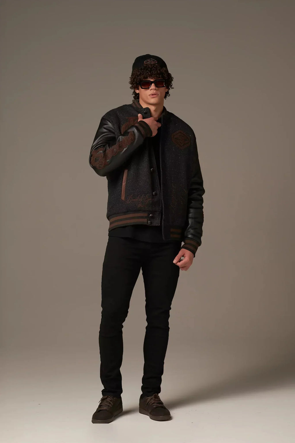 Varsity Noire Letterman