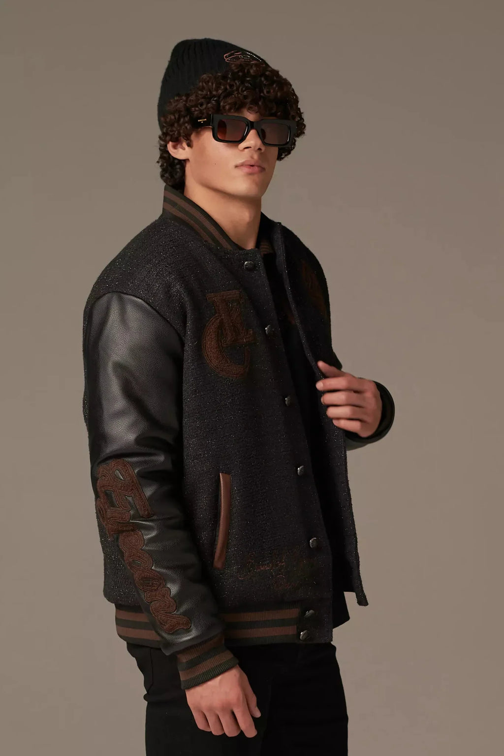 Varsity Noire Letterman